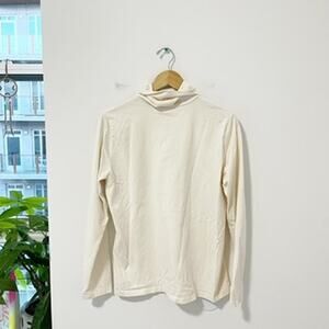 Eddie Bauer Cream White Turtleneck Sweater Size XL